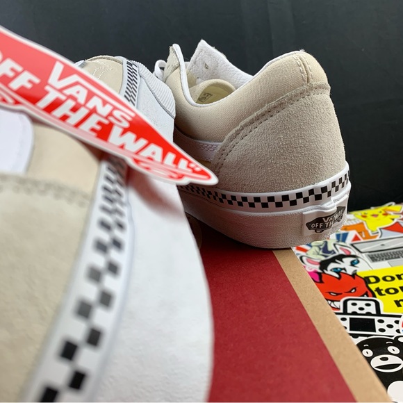 Vans Old Skool Tan Checkered Womens Various Sizes - Picture 11 of 13